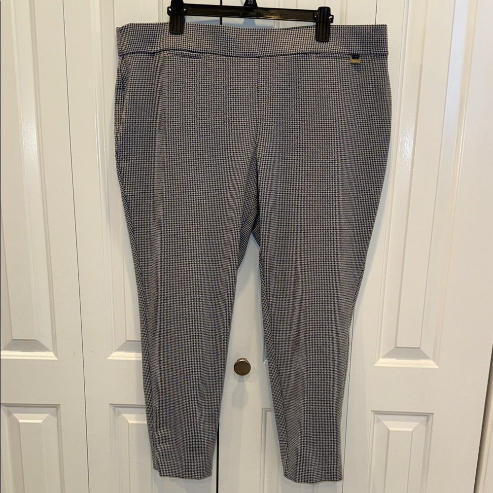 Anne Klein Monochrome‎ Houndstooth Trousers